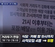 자영업자 "식당·카페 제외 반발"..'6명·밤 9시' 3주 더 연장