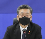 군사보호구역 해제 당정협의에서 발언하는 서욱 국방부 장관