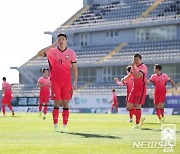 조규성·권창훈·백승호, 아이슬란드전 소나기골..전반 3-0 앞서