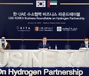 文대통령 "UAE와 수소생산·활용 등 협력..세계에 모범"