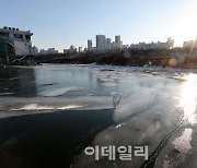 [포토]한파, 서울 -9.6도..살얼음 주의, 대기 건조