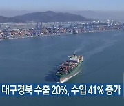 지난해 대구·경북 수출 20%·수입 41% 증가