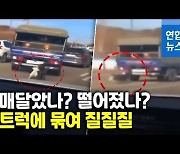 [영상] 트럭에 묶여 질질질..강아지 학대 신고에 경찰 수사