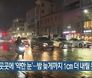 전북 곳곳에 '약한 눈'..밤 늦게까지 1cm 더 내릴 듯