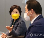 심상정, 최태원에 "내가 반기업? 누구보다 협력할 의지"(종합)