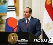 발언하는 압델 파타 엘시시 이집트 대통령