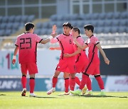 김진규-백승호 2경기 연속골 폭발, 전반 2-0 리드[몰도바전]