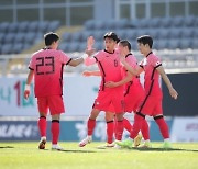 '김진규·백승호 연속골' 한국, 몰도바전 전반 2-0 종료