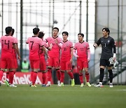 4-0으로 승리한 대한민국 A대표팀 '좋다 좋아'