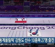 '베이징동계올림픽' 강원도 선수 10종목 27명 출전