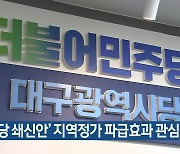 [대구·경북] '민주당 쇄신안' 지역정가 파급효과 관심