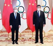시진핑, 바흐 IOC위원장 만나..14개월만에 외빈과 대면
