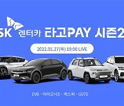 'EV6도 탄 만큼만 요금 낸다' SK렌터카 '타고페이' 차종 확대