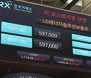 LG Energy Solution debuts as Kospi No. 2, but in less fanfare