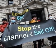 BRITAIN BROADCASTING CHANNEL 4 PRIVATISATION PROTEST
