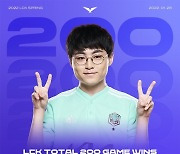 [LCK] 담원 기아 '쇼메이커' 허수 LCK 통산 200승 달성