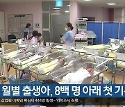 대구 월별 출생아, 8백 명 아래 첫 기록