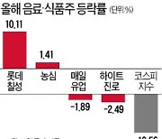 음료·식품株, 하락장 방어주 역할 '톡톡'