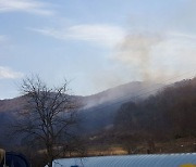 전북 완주군 죽절리 산불, 1시간 40분만에 진화