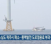 항소심도 제주시 패소..풍력발전 도로점용료 부과 취소