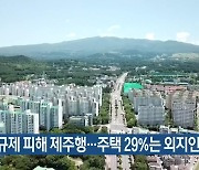 투기규제 피해 제주행..주택 29%는 외지인 매입