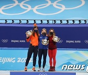 쇼트트랙 여자 500m '영광의 얼굴들'