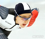 빙속 500m 7위, 김민선 두번째 올림픽 성공적[뉴시스Pic]