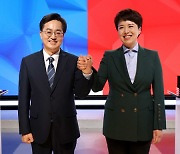 김동연·김은혜 경기지사 후보 첫 토론..'대장동 의혹·1기 신도시' 두고 날선 공방
