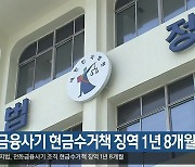 전화금융사기 현금수거책 징역 1년 8개월