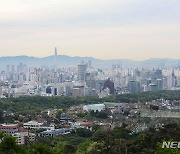 청와대 전망대서 바라본 서울 도심