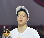 [ST포토] 김선형 'MVP 수상'