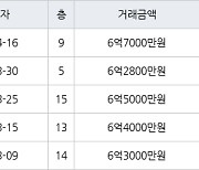 성남 서현동 서현시범한양 28㎡ 6억7000만원에 거래