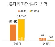 롯데케미칼, 1분기 최대 매출액에도 영업익 87% 감소(상보)