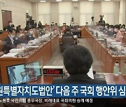 '강원특별자치도법안' 다음 주 국회 행안위 심의