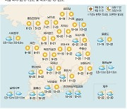 [표] 주말 레저 날씨 (5월 14일~5월 15일)