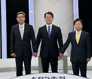 첫 토론 대결 나선 부산시장 선거 후보들
