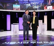 오세훈 불참 속 서울시장 첫 토론..송영길·권수정, 부동산 '이견'