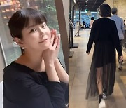 '이수근♥' 박지연, 속치마 너무 짧았나?.."다리 좀 가리자" 댓글까지