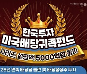 한투운용 '한국투자미국배당귀족펀드' 설정액 5천억원 넘어