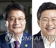 원주갑 보궐선거 도전하는 원창묵-박정하