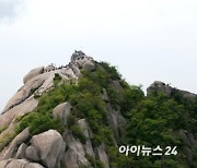 [포토]등산객 가득한 북한산 백운대