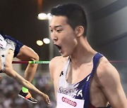 높이뛰기 우상혁, 올림픽 챔피언들 꺾고 사상 첫 금메달