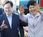 김동연-김은혜, 후보등록 후 첫 주말 선거전