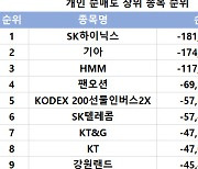 코스피 주간 개인 순매도 1위 'SK하이닉스'