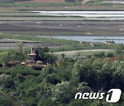 잠잠한 북한 초소