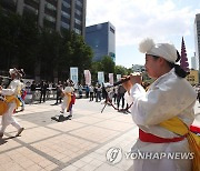 청계광장에서 열린 국악인 문화제