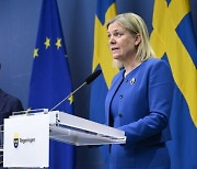 스웨덴 총리 "나토 가입 결정..안보정책의 역사적 변화" 공식 발표