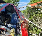 경남 거제 헬기 추락 사고..1명 사망·2명 중상