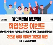 용인시, 청년지원사업 활성화 '취업 성공' 이벤트 진행