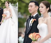 '결혼' 손담비 '절친 불참' 논란 속 ♥이규혁에 "고생했오" [스타IN★]